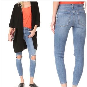 Free people busted knee skinny jeans
